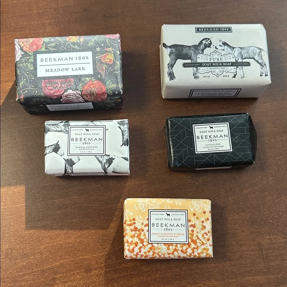 Beekman 1802 bar soaps